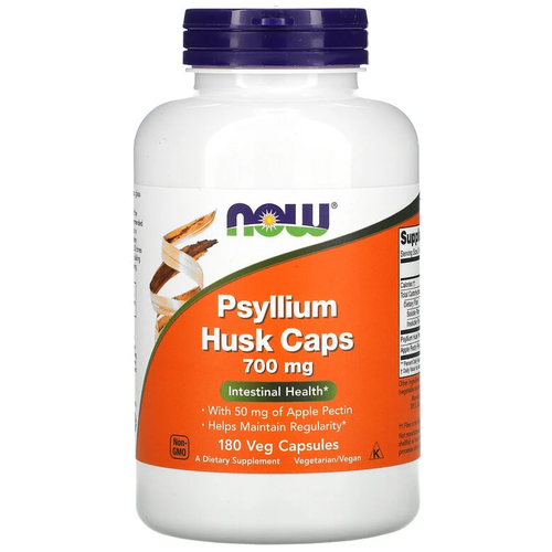 БАД NOW Psyllium Husk Caps капс., 200 г, 700 мг, 180 шт. фотография