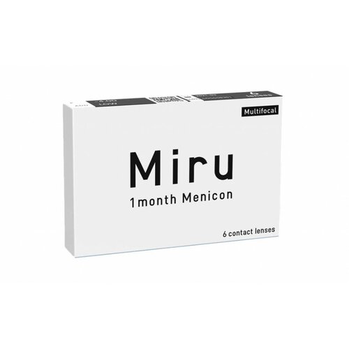 Контактные линзы Menicon Miru 1month Multifocal, 6 шт., R 8,6, D -3, ADD: низкая, прозрачный, 1 уп. фотография