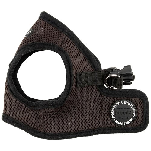 Шлейка Puppia Soft vest harness B, обхват шеи 29  см, коричневый, M фотография