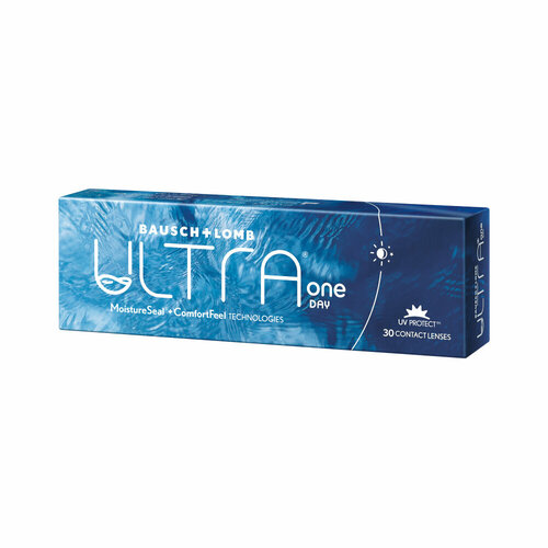 Контактные линзы Bausch & Lomb Ultra One Day, 30 шт., R 8,6, D -4 фотография