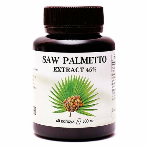 Saw Palmetto Extract (ягоды пальмы сереноа) – EXTRACT 45%. 60 капсул 500 мг. фотография