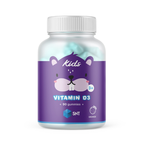 SNT Kids Vitamin D3 90 orange gummies фотография