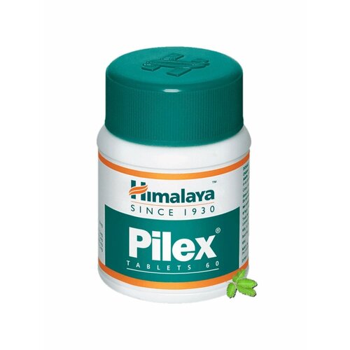 Pilex (Пайлекс), средство от геморроя и тромбофлебита, 60 т./ Himalaya Herbals / Himalaya / Гималая купить за 590 руб, фото