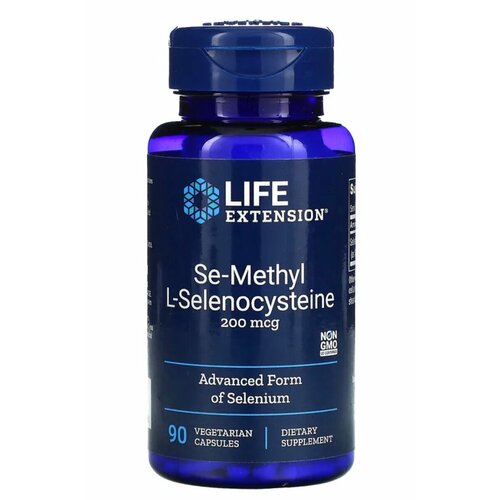 Life Extension Se-Methyl L-Selenocysteine 200мкг 90 капсул Селен селеноцистеин Se-метил L-селеноцистеин 200 мкг фотография