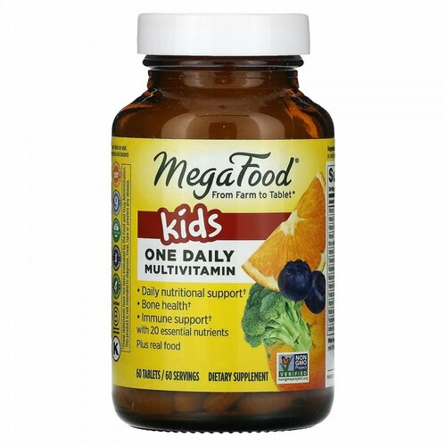 MegaFood Kids One Daily 60 tab / МегаФуд Кидс Уан Дейли 60 таб фотография