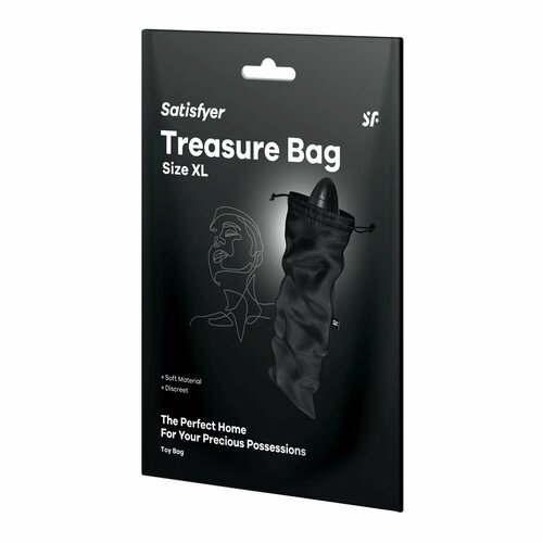 Черный мешочек для хранения игрушек Treasure Bag XL фотография