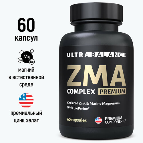 ZMA бустер тестостерона, витамины 60 капсул фотография