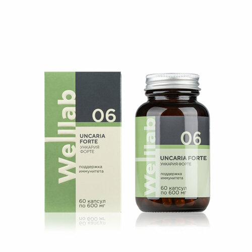 БАД для иммунитета Welllab UNCARIA FORTE, 60 капсул. фотография