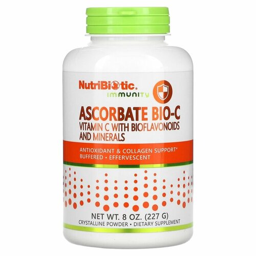 NutriBiotic, Immunity, аскорбат Bio-C, витамин C с биофлавоноидами и минералами, 227 г фотография