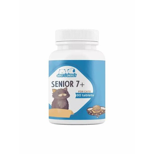 Кормовая добавка PET'S ENERGY витамины для кошек SENIOR 7+ , 90 шт. в уп. фотография