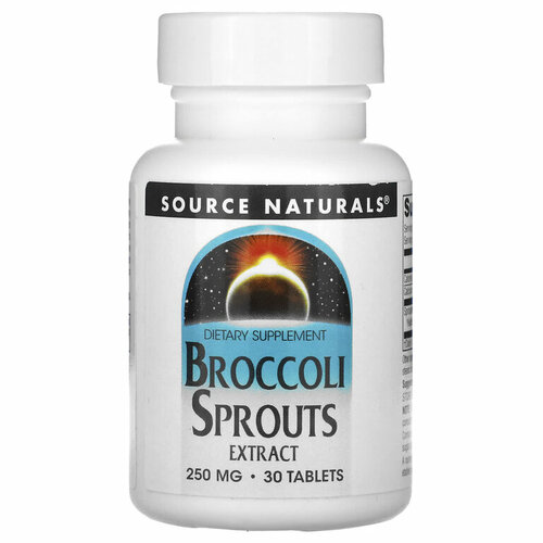 Source Naturals, экстракт ростков брокколи, 250 мг, 30 таблеток фотография