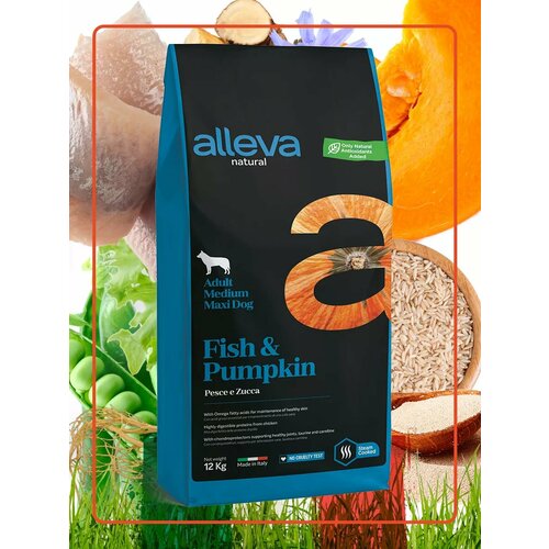 Alleva Care Dog Adult Hypoallergenic Low Grain сухой диетический гипоаллергенный корм для взрослых собак для снижения пищевой непереносимости - 12 кг фотография