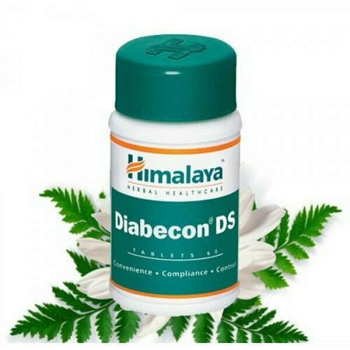 Таблетки Диабекон Двойная сила Хималая Хербалс (Diabecon DS Himalaya Herbals) при диабете и для контроля уровня сахара в крови, 60 таб фотография