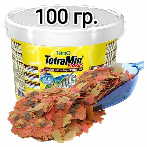 Сухой корм для рыб Tetra Min Flakes, 100гр. купить за 690 руб, фото