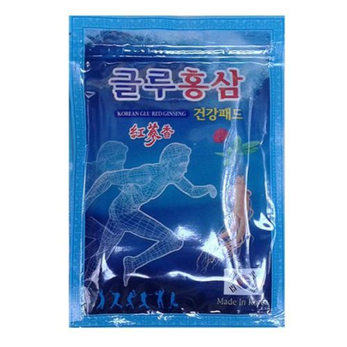 Пластырь Daejeon Glu Red Ginseng, с глюкозамином и красным женьшенем, набор 20 шт фотография