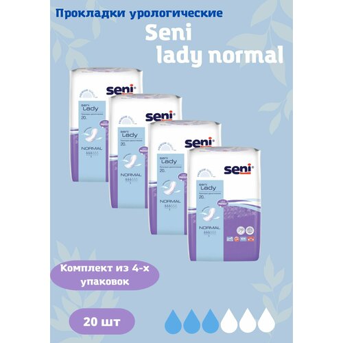 Прокладки урологические lady normal 20шт купить за 4366 руб, фото