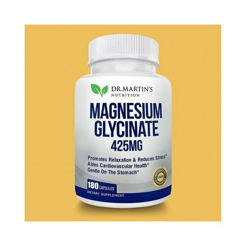 Magnesium Glycinate, Dr. Martin's, Магний глицинат 180 капсул 425мг фотография