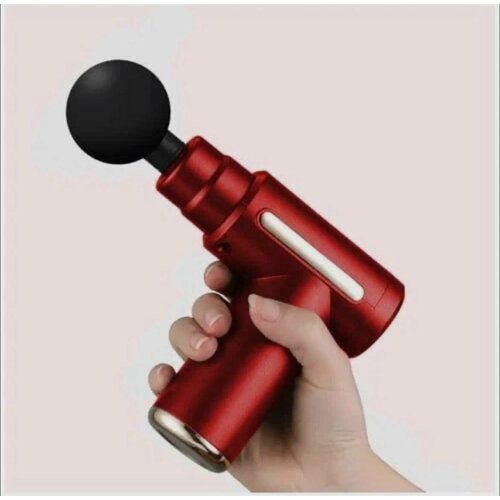 Перкуссионный массажер для тела электрический VIRG Mini Massage Gun, красный купить за 800 руб, фото