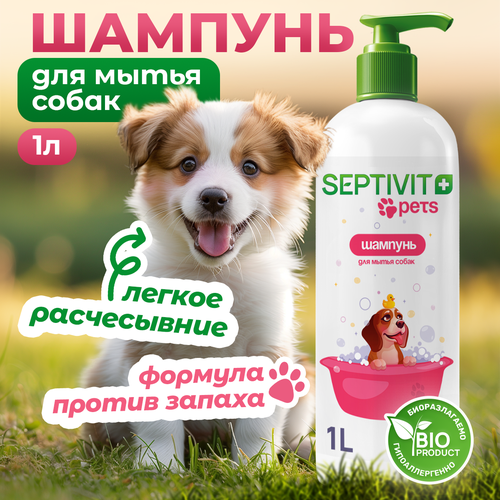 Шампунь для собак 1000 мл Septivit Premium фотография