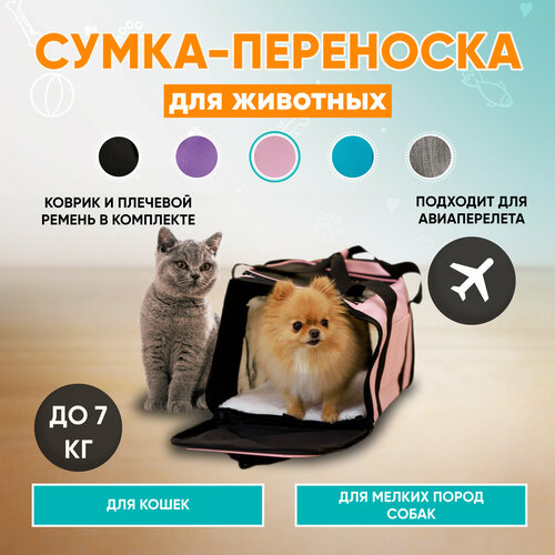 Переноска для собак и кошек мягкая до 7кг фотография