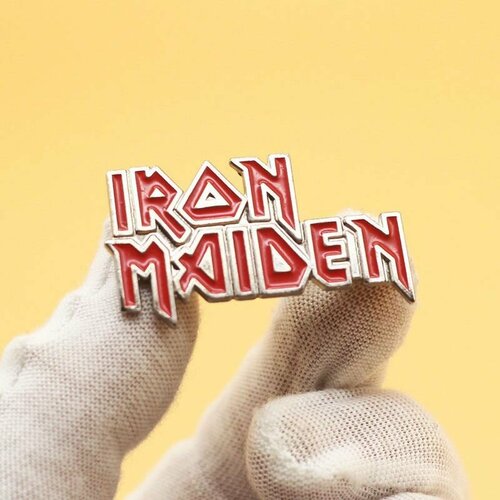 Значок Iron Maiden рок металлический пин фотография