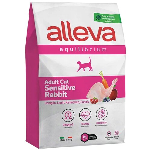 Alleva Equilibrium Cat сухой корм для взрослых кошек с кроликом, Adult Sensitive Rabbit, 10 кг фотография