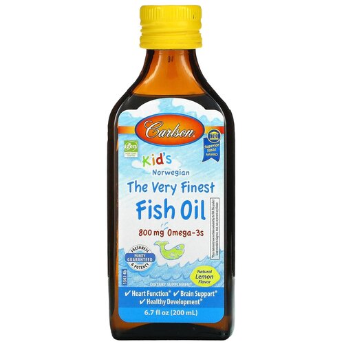 Kid’s The Very Finest Fish Oil д/вн. приема фл., 800 мг, 200 мл, лимон фотография