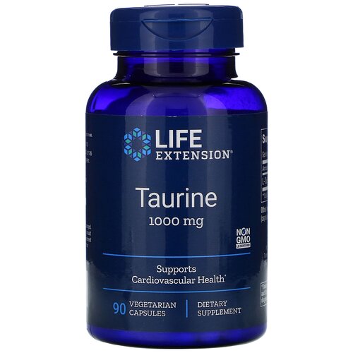 Капсулы Life Extension Taurine, 250 мл, 1000 мг, 90 шт. фотография