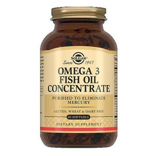 Solgar Omega-3 Fish Oil Concentrate капс., 200 г, 60 шт. фотография