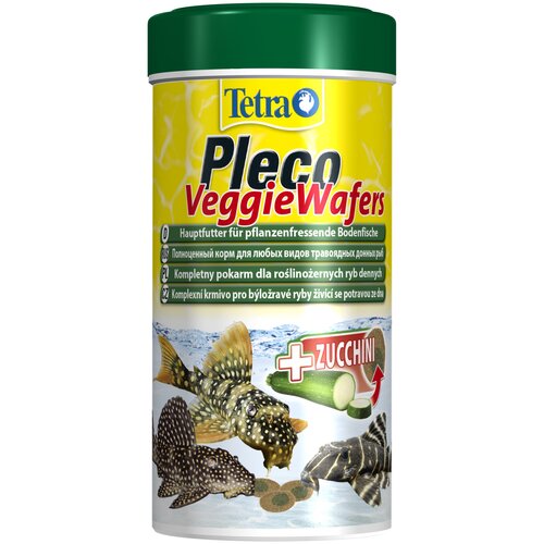 Сухой корм  для  рыб Tetra Pleco Veggie Wafers, 250 мл, 110 г фотография