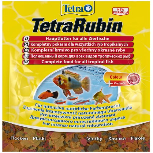 Сухой корм  для  рыб, ракообразных Tetra TetraRubin Flakes, 100 мл, 12 г купить за 215 руб, фото