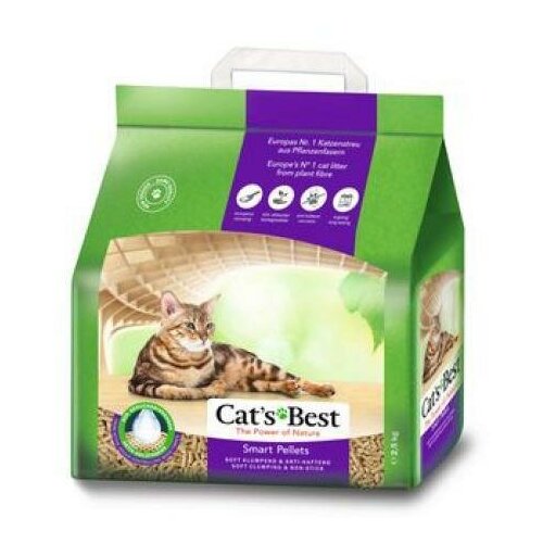 Комкующийся наполнитель Cat's Best Smart Pellets, 2.5 кг/5 л 5 л 2.5 кг фотография