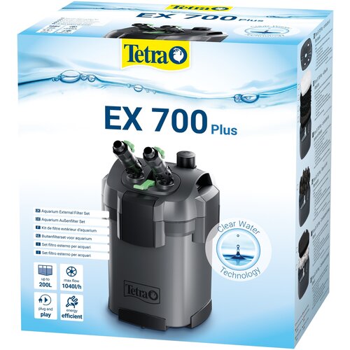 Фильтр внешний Tetra EX 700 Plus для аквариума 100 - 200 л (1040 л/ч, 7.5 Вт) купить за 8189 руб, фото