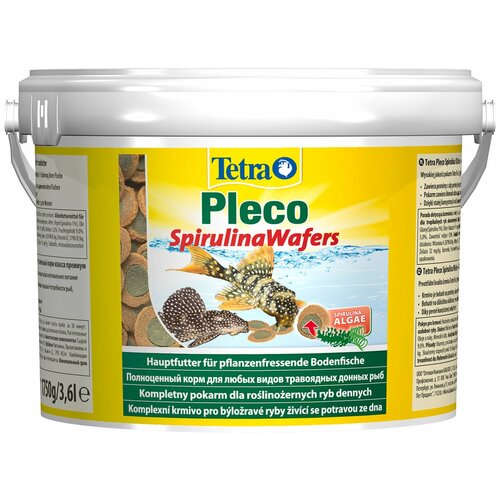 Сухой корм  для  рыб Tetra Pleco Spirulina Wafers, 3.6 л, 1.75 кг купить за 5749 руб, фото