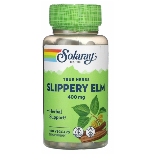 Slippery Elm, 400 мг, 10 г, 100 шт. фотография