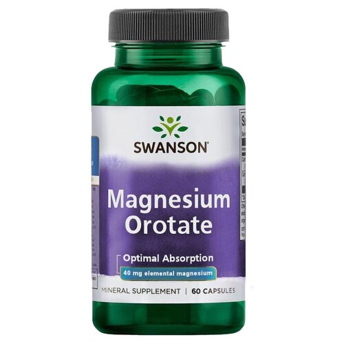 Swanson Magnesium Orotate 40 mg (Магний оротат 40 мг) 60 капсул (Swanson) фотография