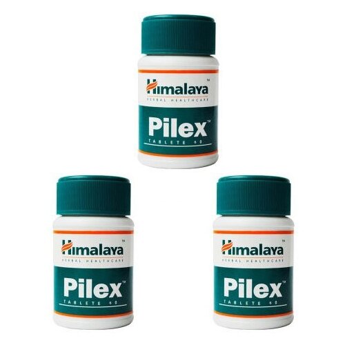 Таблетки Пайлекс Хималая Хербалс (Pilex Himalaya Herbals ) для здоровья прямой кишки и укрепления сосудов, 3х60 таб. фотография