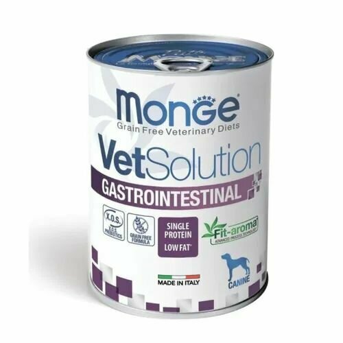 Monge VetSolution влажный корм для собак, при заболеваниях ЖКТ(Гастроинтестинал) 400 гр фотография