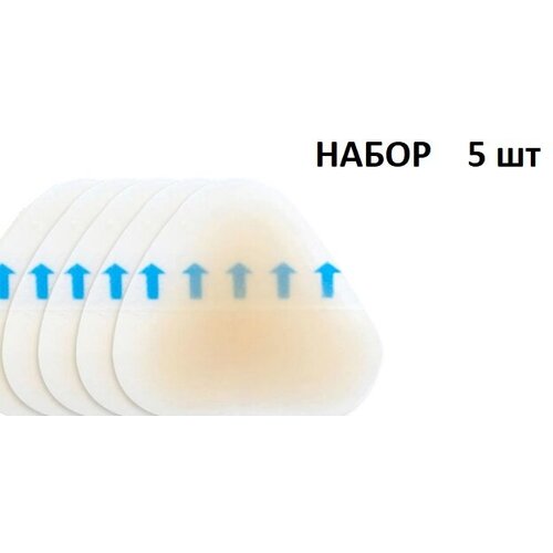 Пластырь мозольный 42х45 мм, гидроколлоидная повязка, 5 шт купить за 605 руб, фото