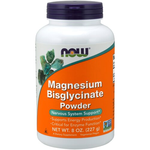 Порошок NOW Magnesium Bisglycinate, 227 г, 227 мл фотография