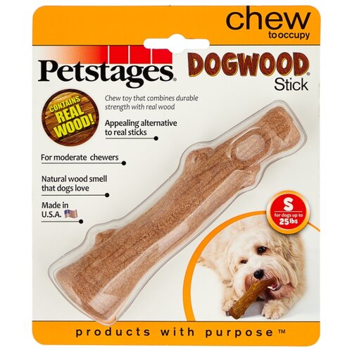 Набор игрушек   для собак  Petstages Dogwood Палочка (217YEX),  бежевый купить за 587 руб, фото