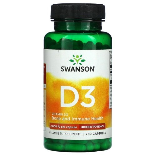 Vitamin D3 Higher Potency, 2000 ME, 120 г, 250 шт. фотография