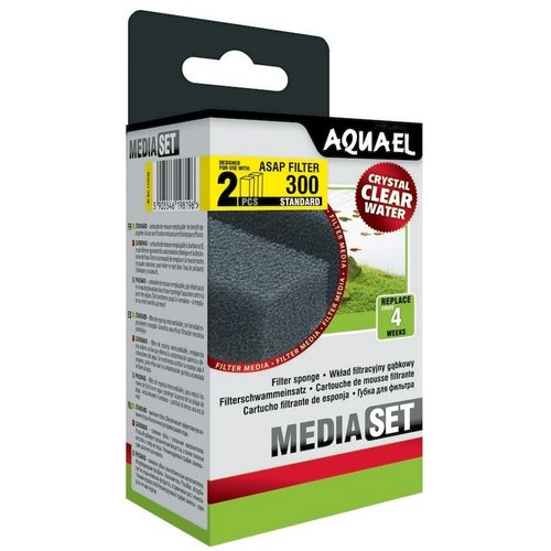 Губки сменные для AQUAEL ASAP FILTER 300 (2шт. в упаковке) крупнопористые купить за 757 руб, фото