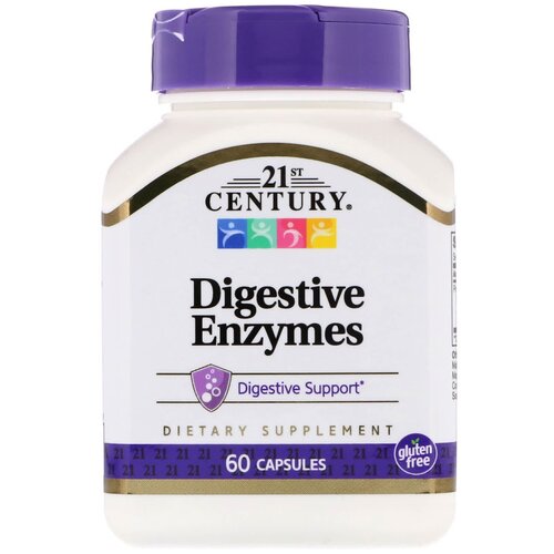 Капсулы 21st Century Digestive Enzymes, 70 г, 70 мл, 60 шт. фотография