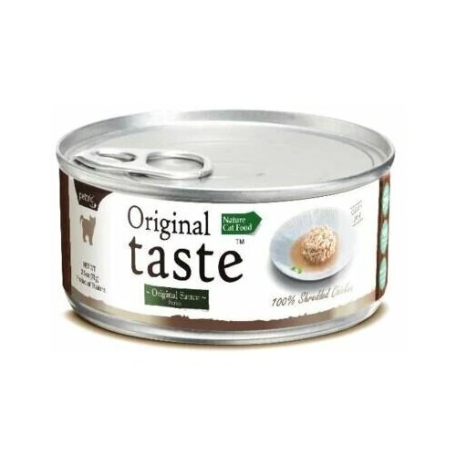 Влажный корм для кошек беззерновой PETTRIC ORIGINAL TASTE ADULT CAT GRAIN FREE TUNA & CHICKEN с тунцом и курицей в соусе , 6 шт х 70 гр фотография