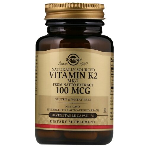 Solgar Vitamin К2 капс., 100 мкг, 50 шт. фотография