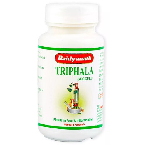 Таблетки Baidyanath Triphala Guggulu, 80 г, 80 мл, 80 шт. фотография