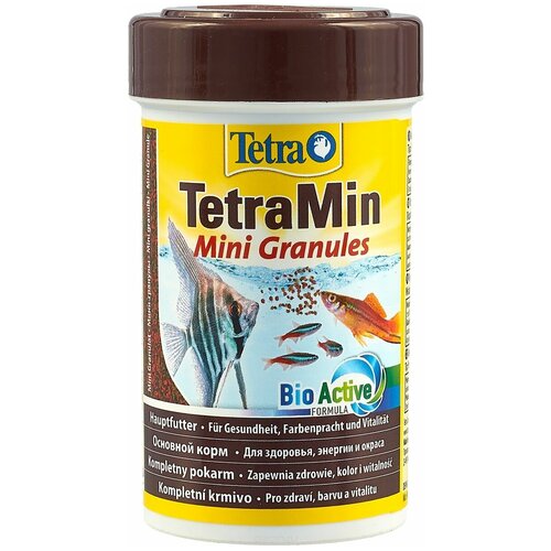 Сухой корм  для  рыб, рептилий, ракообразных Tetra TetraMin Mini Granules, 100 мл, 42 г фотография