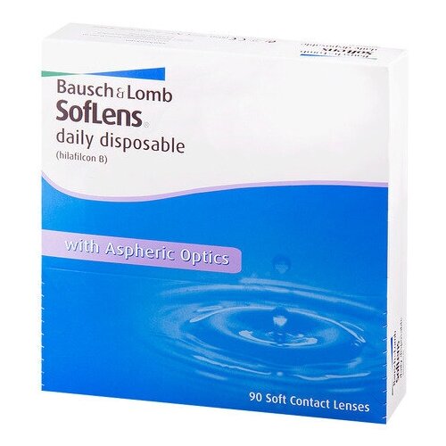 Контактные линзы Bausch & Lomb Soflens Daily Disposable, 90 шт., R 8,6, D -4,25 купить за 3000 руб, фото