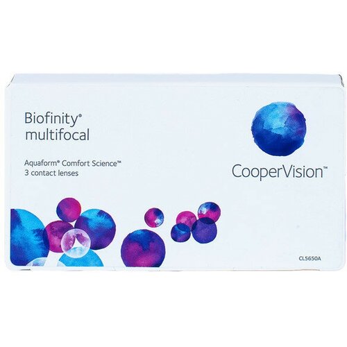 Контактные линзы CooperVision Biofinity Multifocal, 3 шт., R 8,6, D -5,75, ADD: +1.50 D, прозрачный, 1 уп. фотография